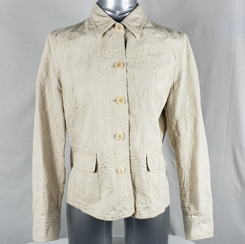 Jones New York Sport Floral Textured Coat